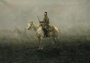Antoni Piotrowski Lurking in fog oil painting